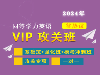 2024年同等学力英语-VIP攻关班