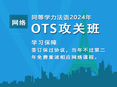 2024年同等学力法语-OTS攻关班